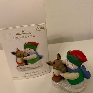 Hallmark Keepsake Snow Buddies Ornament with Red and Green